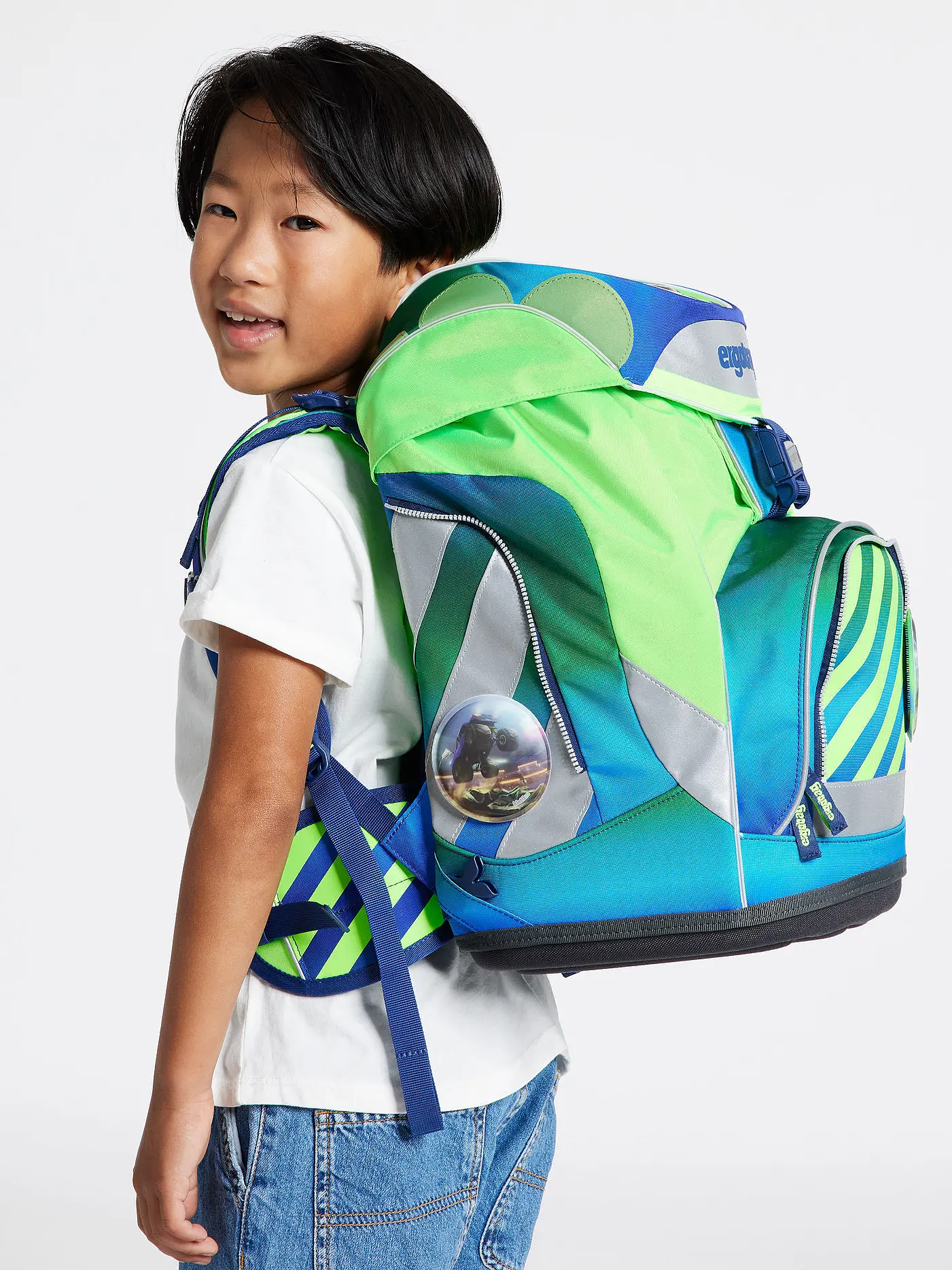 ERGOBAG | Schulrucksack Set 6tlg Pack - TruckBär Neo Edition | 